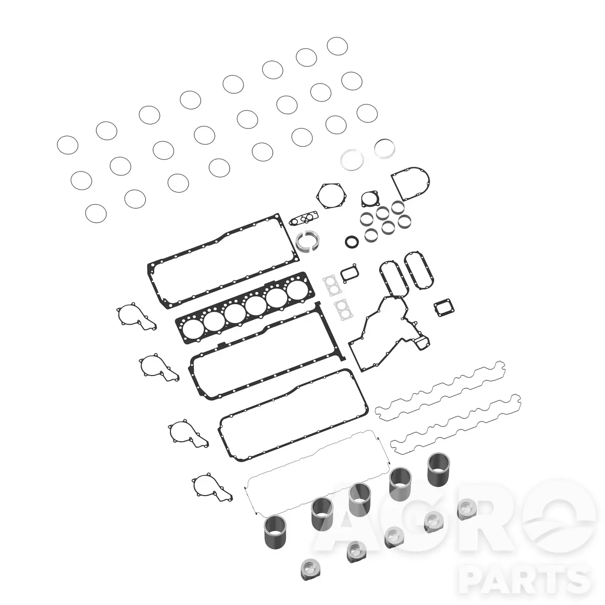 DZ114647, КОМПЛЕКТ ДЛЯ РЕМОНТА ДВИГАТЕЛЯ, John Deere