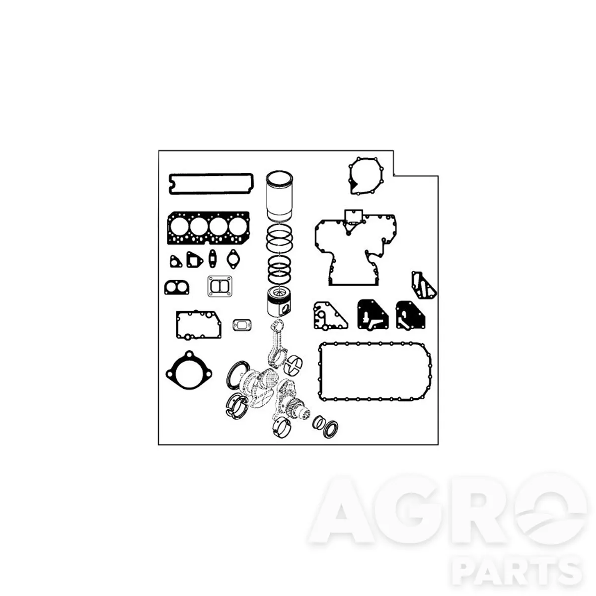 RE527299, Компл,  для  рем,  двигат,, John Deere