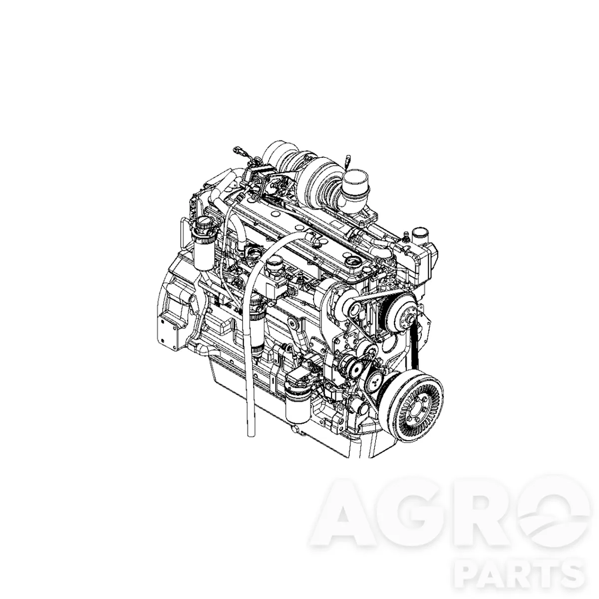 SE501688, Дизельный  двиг,  восст,, John Deere
