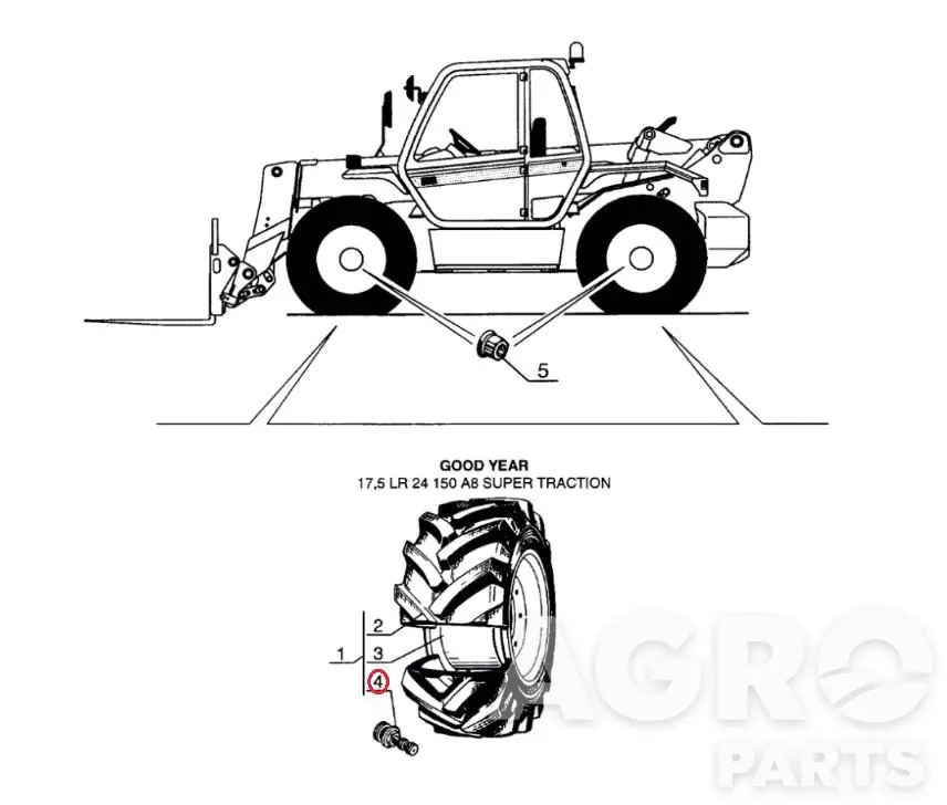 60665, Клапан, Manitou
