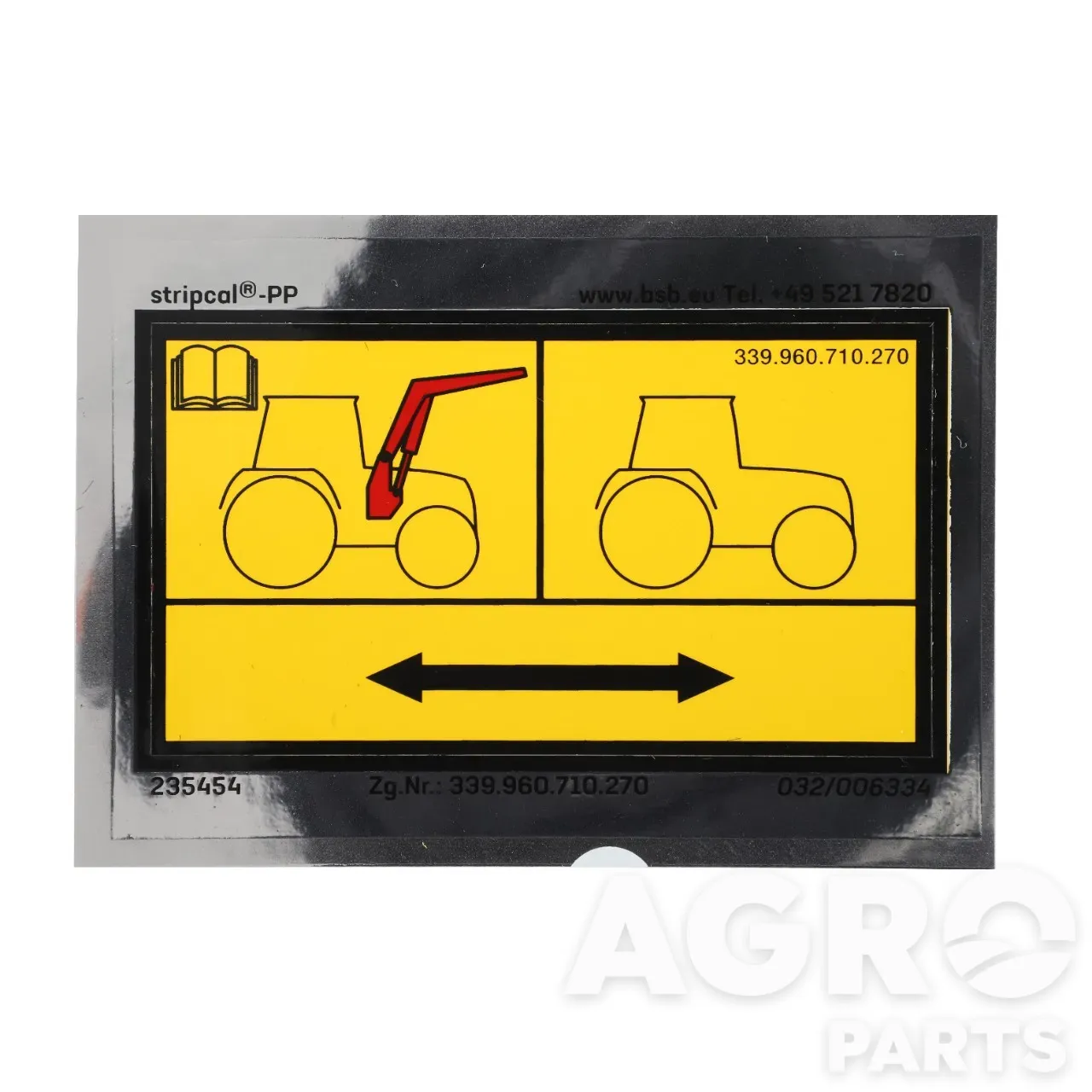 339960710270, Маркир. табличка, AGCO
