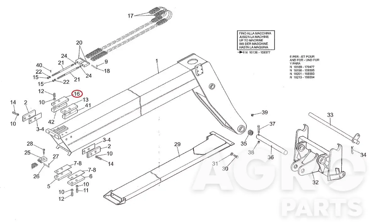 584827, Скользящая накладка, Manitou